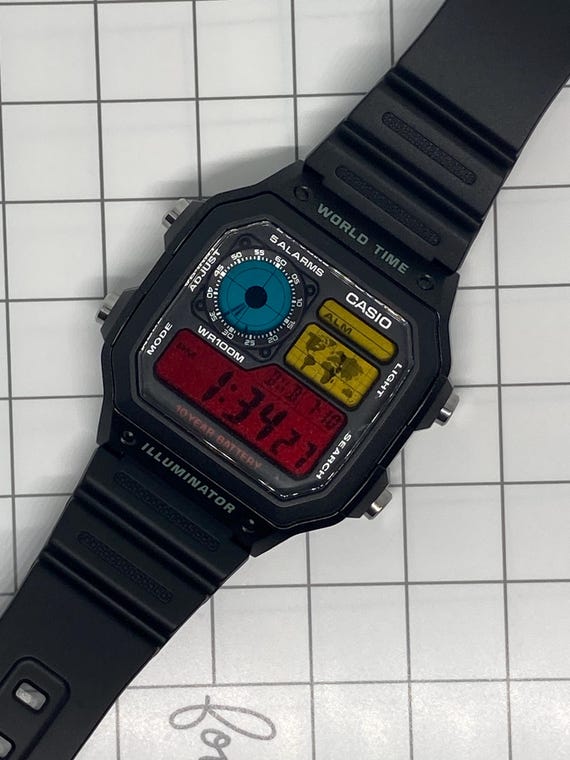 Custom Casio AE1200 modified watch