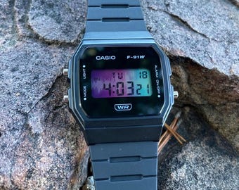 Casio F91W Soundwave Screen Mod