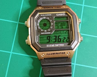 Retro CRT computer screen filter Casio AE1200