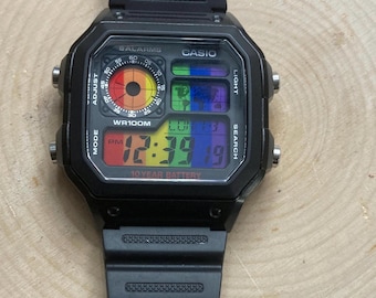 Rainbow Casio AE1200 Screen Filters