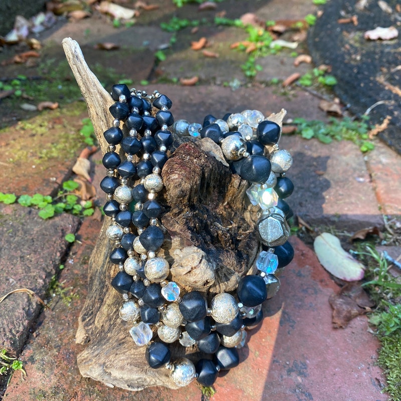 Multi-Strand Beaded Necklace - White