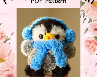Patrón de Ganchillo PDF Pengu el Pingüino