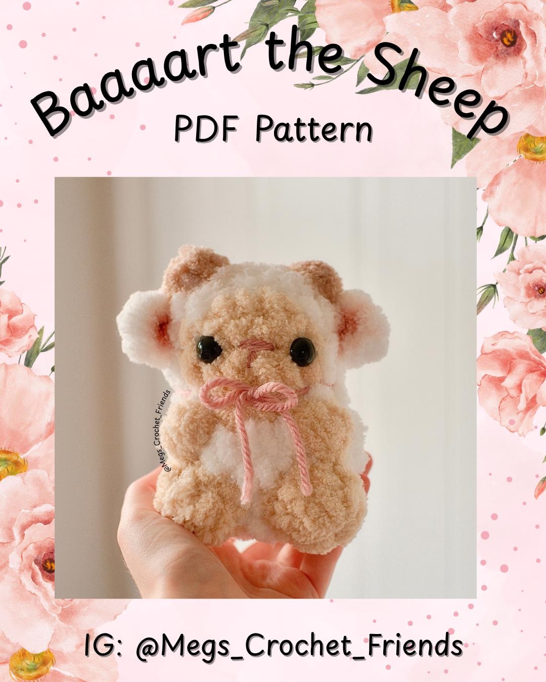 Baaaart the Sheep Crochet Pattern | PDF Pattern - Etsy