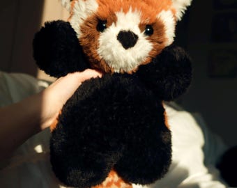 Peluche Rusty le panda roux | Peluche panda roux au crochet