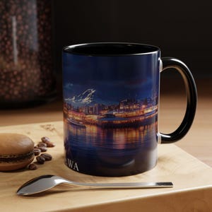 Seattle Coffee Mug Design Gift For Travel Lover Tea Cup Gift For Him, Gift For Her, City Souvenir Creative Mug Colorful Design