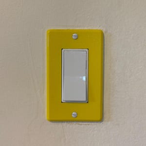 Yellow Light Switch, Simple & Minimalist