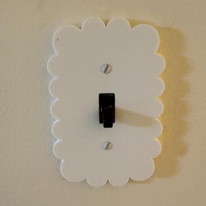 White Cloud Light Switch Cover |  Fits Single Toggle Switches and Decorator Switches