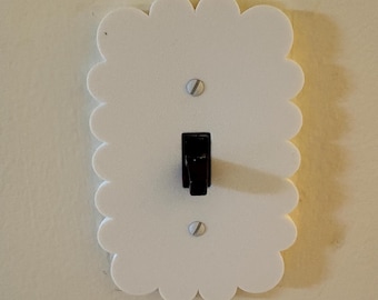 White Cloud Light Switch Cover |  Fits Single Toggle Switches and Decorator Switches