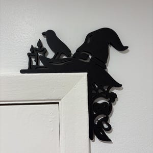 Halloween Witch Hat Door Topper: Rustic Home Decor