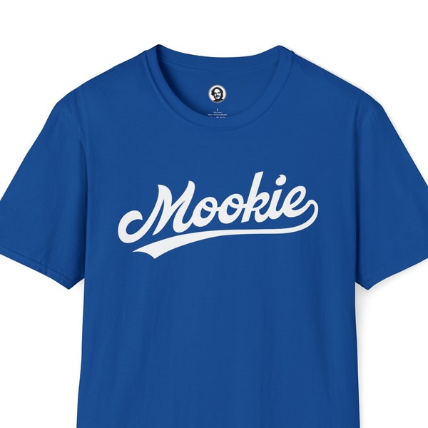 Mookie Betts -  Los Angeles Dodgers Shirt - MLB Dodger Unisex Softstyle T-Shirt Helvetica Blue White Baseball