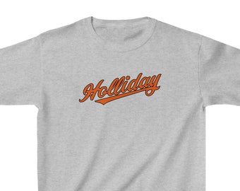 Jackson Holliday Kids Heavy Cotton™ Tee - Baltimore Orioles Shirt -  MLB - T-Shirt Oriole White Orange