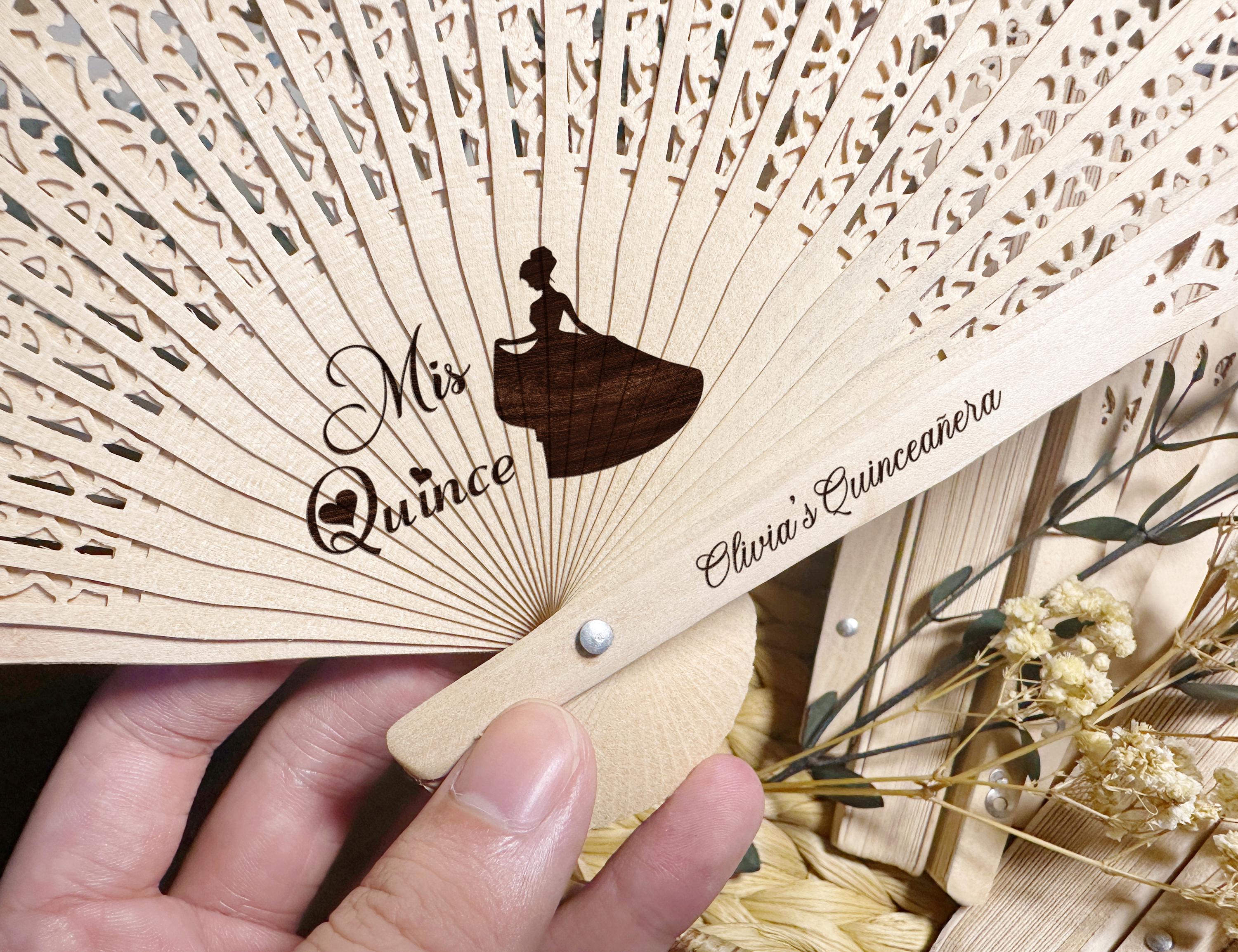 50 Stück Quinceañera Handfächer Aus Kunststoff – Lila Party-Fans Mit Rosen-Design Für 15. Geburtstag & Feiern