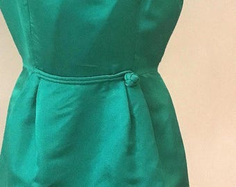 50s emerald green wiggle dress by Roseweb NY.