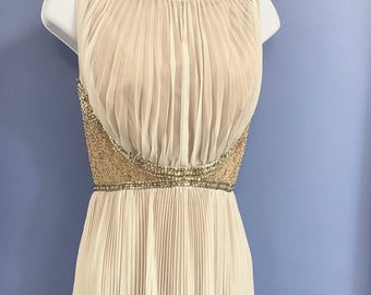 Vestido de cóctel de Jack Bryan de los años 60. Gasa, cuentas, talla S/M, talla diosa.