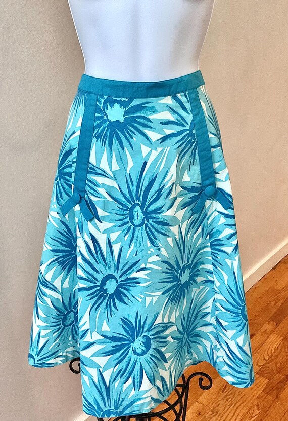 80’s/90’s tropical print midi skirt, NYM, size 2