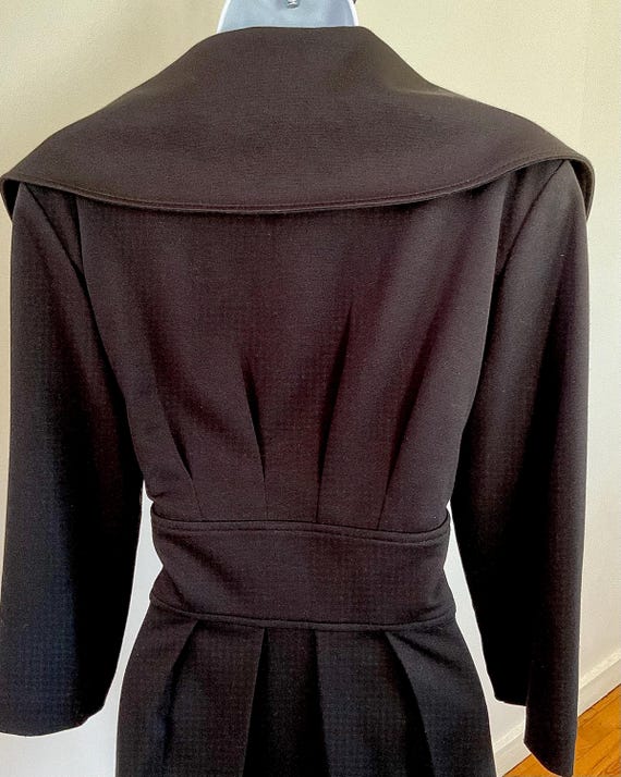Calvin Klein wrap jacket, polyester/rayon, size S… - image 4
