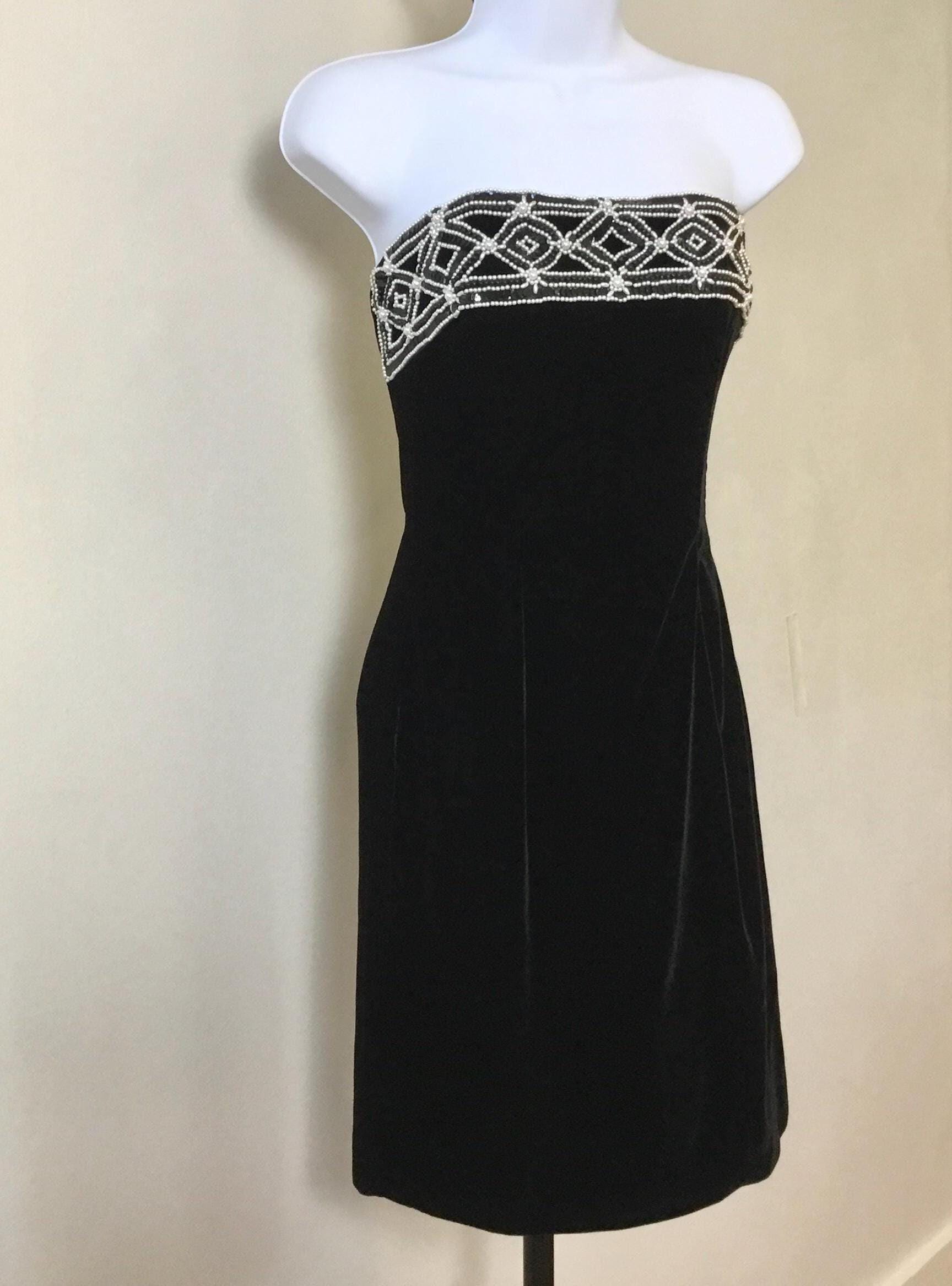 slim fit dress slacks 1980s Gunne Sax by Jessica McClintock Velvet Bodice and Gold Lace Stra