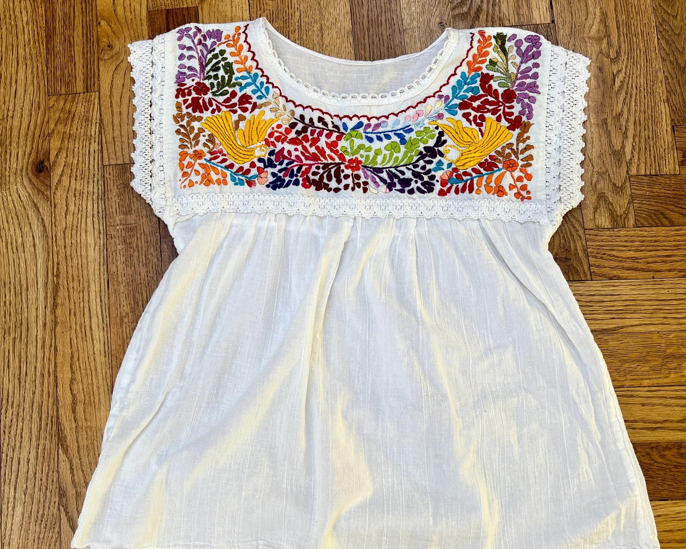 Beaded Mexican Blouse - Main Image