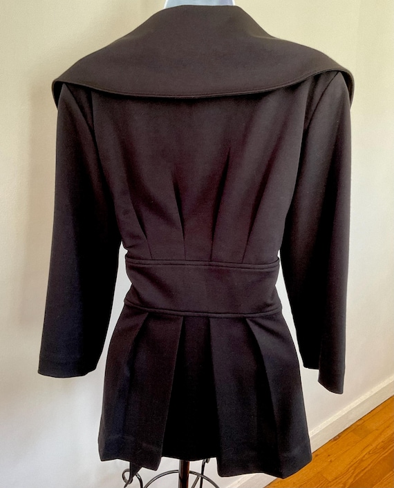 Calvin Klein wrap jacket, polyester/rayon, size S… - image 3