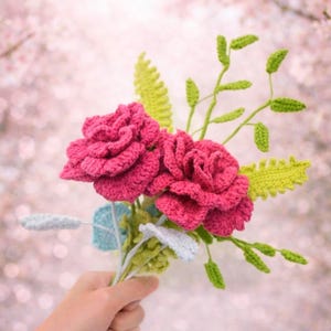 1500+ Flower Crochet PATTERN WHOLE SHOP Bundle Bouquet Amigurumi Rose Daffodil Daisy Wedding Bride Spring Summer Sympathy Teacher Easter Mom image 17