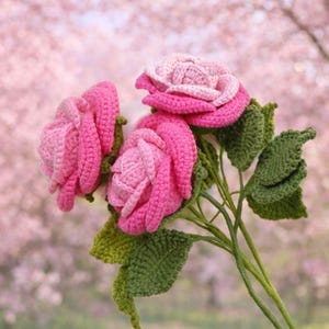 1500+ Pages Flower Bouquet Crochet PATTERN Bundle Wedding Easter Spring Summer Eternal Teacher Mom Gift Love DIY Floral Amigurumi Home Rose image 15