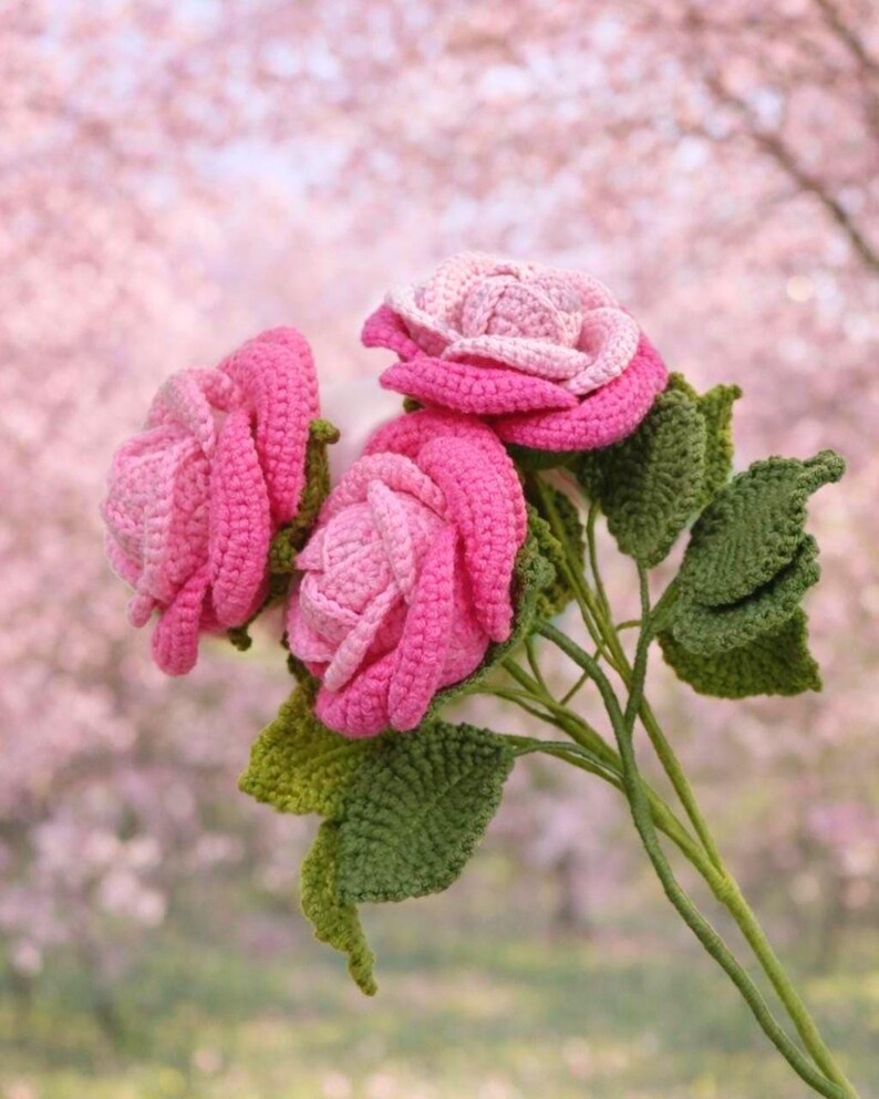 1500+ Pages Flower Bouquet Crochet PATTERN Bundle Wedding Easter Spring Summer Eternal Teacher Mom Gift Love DIY Floral Amigurumi Home Rose image 15