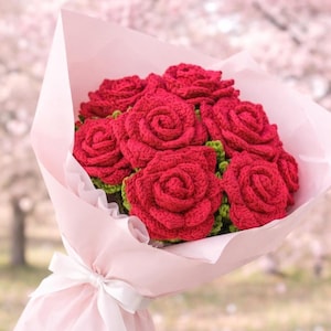 1500+ Pages Flower Bouquet Crochet PATTERN Bundle Wedding Easter Spring Summer Eternal Teacher Mom Gift Love DIY Floral Amigurumi Home Rose image 12