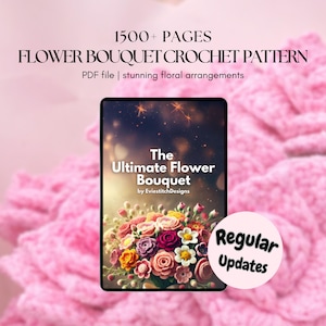 1500+ Flower Crochet PATTERN WHOLE SHOP Bundle Bouquet Amigurumi Rose Daffodil Daisy Wedding Bride Spring Summer Sympathy Teacher Easter Mom image 6