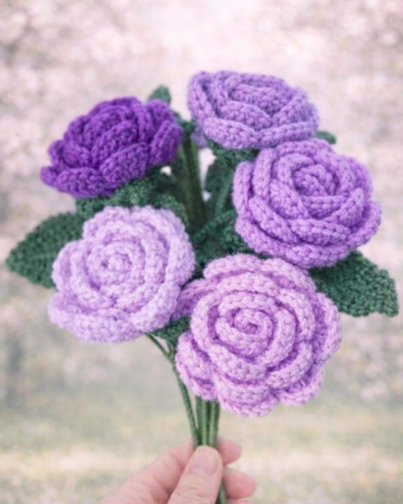 1500+ Flower Crochet PATTERN WHOLE SHOP Bundle Bouquet Amigurumi Rose Daffodil Daisy Wedding Bride Spring Summer Sympathy Teacher Easter Mom image 14