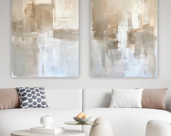 Abstracte beige getextureerde canvasprint, moderne minimalistische muurkunst (digitale download)