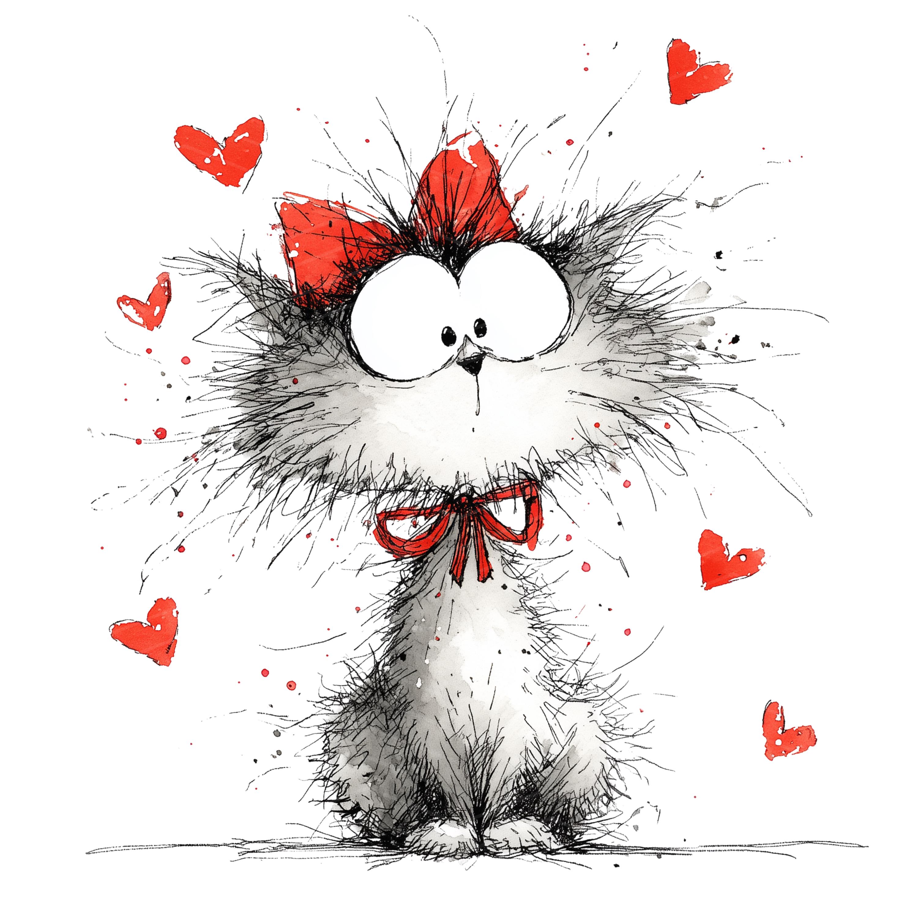40 Whimsical Cute Cats Clipart, Floral Kittens PNG, Digital Download - Etsy