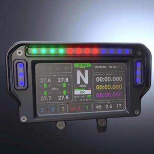 3D-bestanden + handleiding Sim Racing Dashboard 6,8" scherm + 18 programmeerbare leds