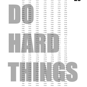 Commitment Calendar Template