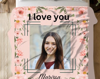 Personalized Mom Gifts, Mom Birthday Gifts, Adopted Mom Gifts, Stepmom Gifts, Grandma Present, Mom Blanket, Mother's Day Keepsake, Aunt Gift