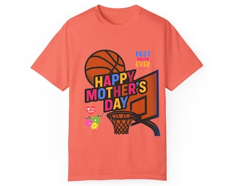 Mother's day Basketball Shirt Happy Mother's Day Gift Basketball Mother Day Sports Related Shirt, Unisex Tee Gift for Mom Basketball Fan Tee