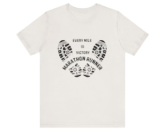 Marathon Runner Shirt. Motivational Shirt For Runners. Every Mile is Victory Marathon Runner Tee, Running Shirt, Fitness Gift, Athletic Wear
