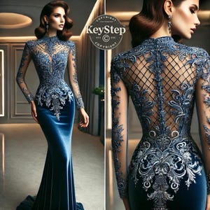 Robe de soirée élégante longue avec détails de paillettes pour des occasions spéciales