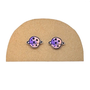 Little Planets | Stud Earrings | Hypoallergenic Titanium Posts