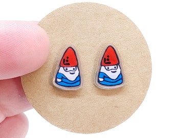 Little Gnomes | Stud Earrings | Hypoallergenic