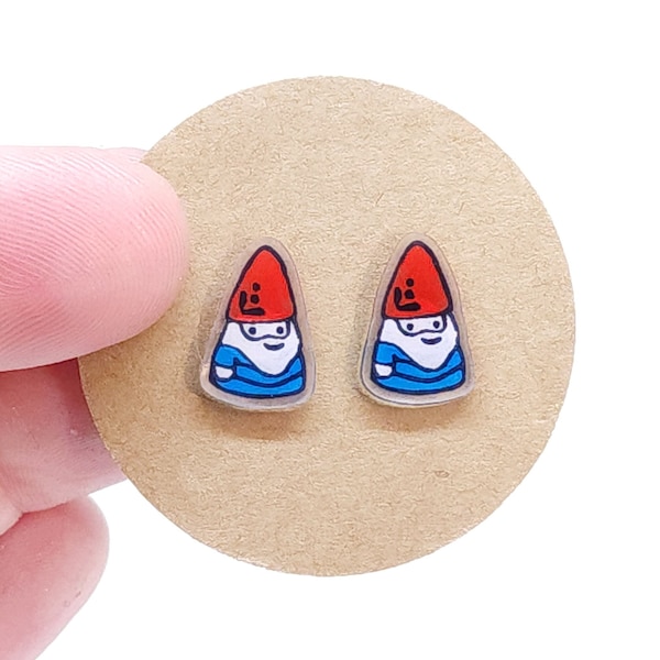 Little Gnomes | Stud Earrings | Hypoallergenic