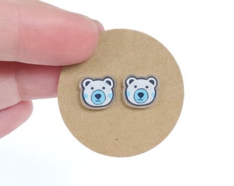 Little Polar Bears | Stud Earrings | Hypoallergenic