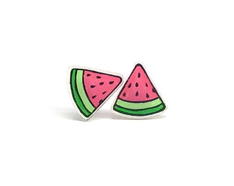 Little Watermelons | Stud Earrings | Hypoallergenic