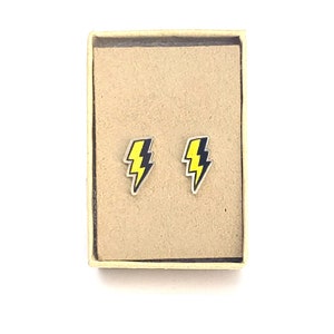 Little Lightning Bolts | Stud Earrings | Hypoallergenic Titanium Posts