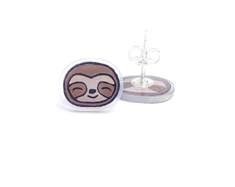 Little Sloths | Stud Earrings | Hypoallergenic