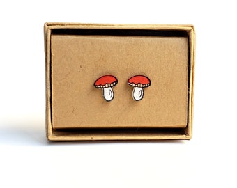 Little Shrooms | Stud Earrings | Hypoallergenic