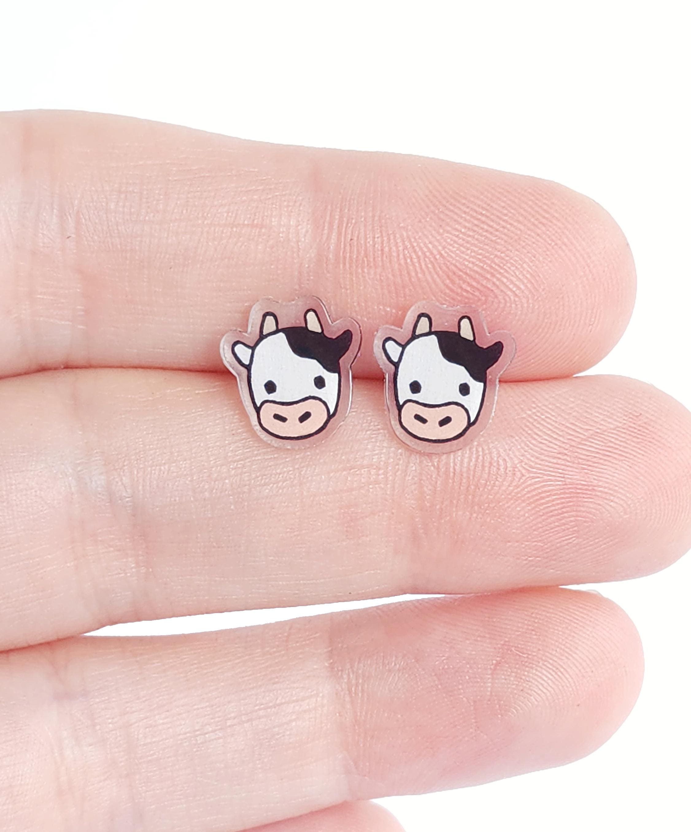 Little Cows | Stud Earrings | Hypoallergenic Titanium Posts