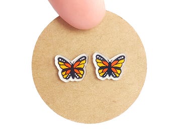 Little Butterflies | Stud Earrings | Hypoallergenic Titanium Posts