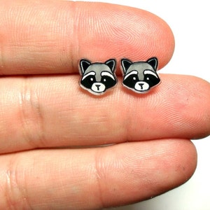 Little Raccoons | Stud Earrings | Hypoallergenic