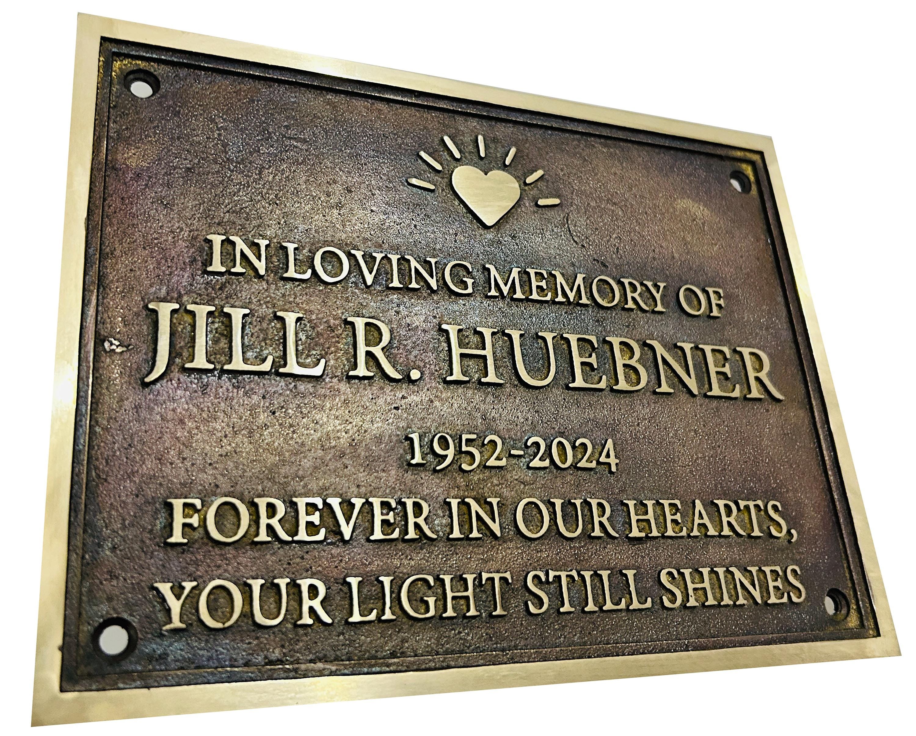 Custom Bronze Memorial Plaque – Personalized Weatherproof Grave