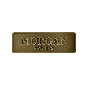 Personalized Bronze Family Name Plaque: Custom Indoor/Outdoor Sign